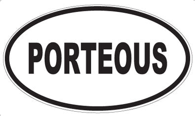 PORTEOUS - Oval Magnet