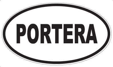 PORTERA - Oval Sticker