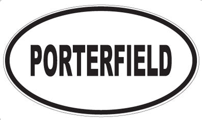 PORTERFIELD - Oval Sticker