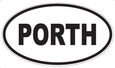 PORTH - Oval Sticker