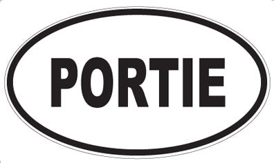 PORTIE - Oval Sticker