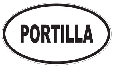 PORTILLA - Oval Sticker