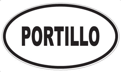 PORTILLO - Oval Sticker