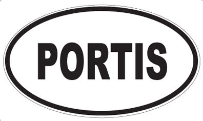 PORTIS - Oval Sticker
