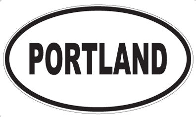 PORTLAND - Oval Sticker