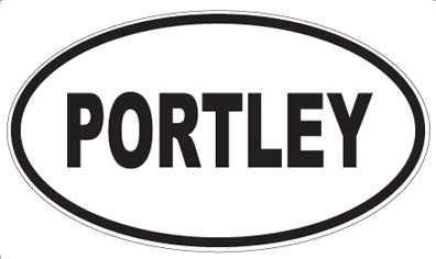 PORTLEY - Oval Sticker