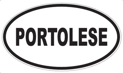 PORTOLESE - Oval Sticker