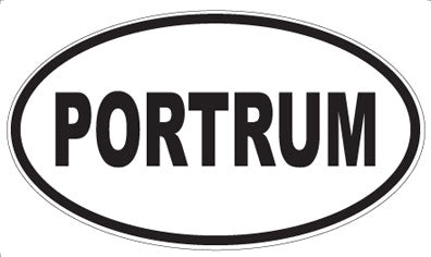 PORTRUM - Oval Sticker