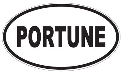 PORTUNE - Oval Sticker