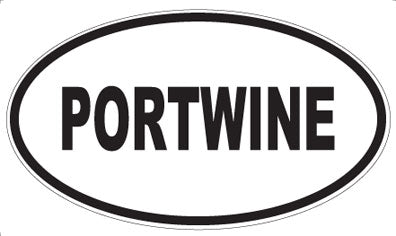 PORTWINE - Oval Sticker