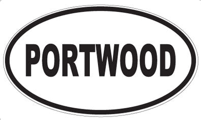 PORTWOOD - Oval Sticker