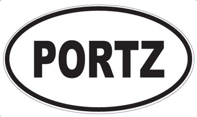 PORTZ - Oval Sticker