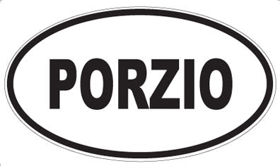 PORZIO - Oval Sticker