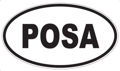 POSA - Oval Sticker