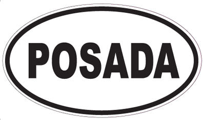 POSADA - Oval Sticker