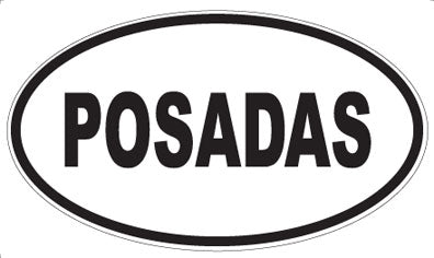 POSADAS - Oval Sticker