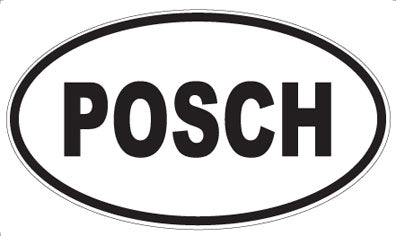 POSCH - Oval Sticker