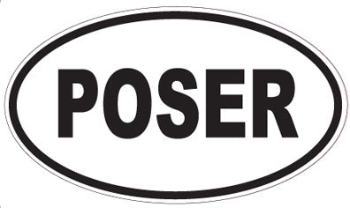 POSER - Oval Magnet