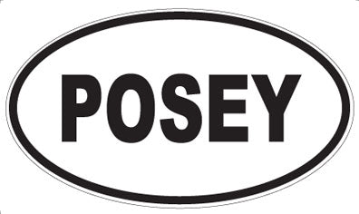 POSEY - Oval Sticker
