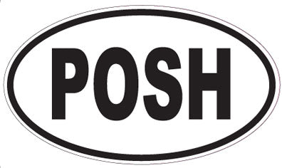 POSH - Oval Sticker