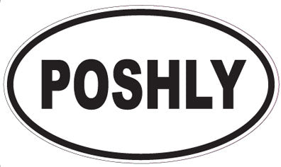 POSHLY - Oval Sticker
