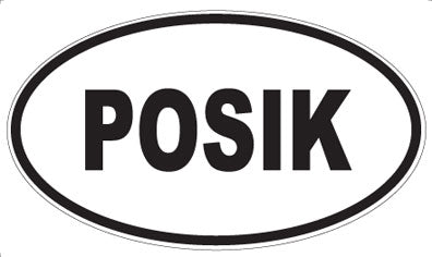 POSIK - Oval Sticker