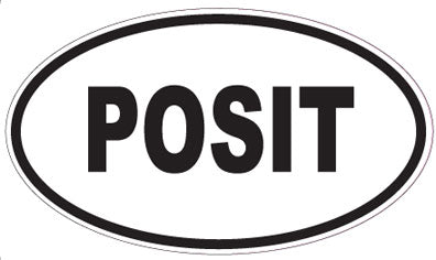 POSIT - Oval Sticker