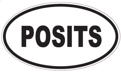 POSITS - Oval Sticker