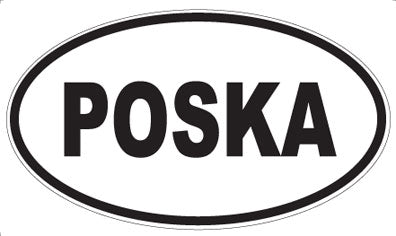 POSKA - Oval Sticker