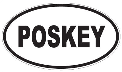 POSKEY - Oval Sticker