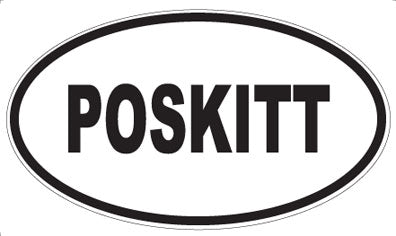 POSKITT - Oval Sticker
