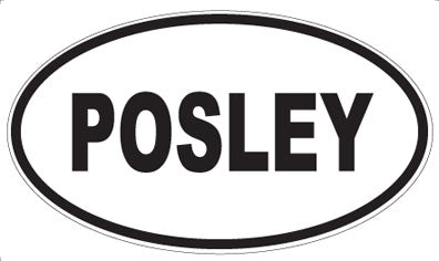 POSLEY - Oval Sticker