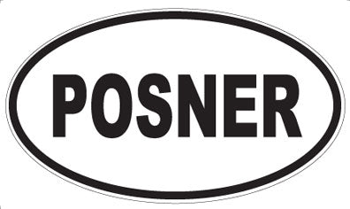 POSNER - Oval Sticker