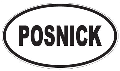 POSNICK - Oval Sticker
