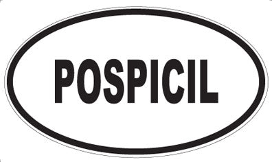 POSPICIL - Oval Sticker