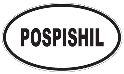 POSPISHIL - Oval Sticker