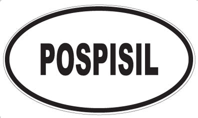 POSPISIL - Oval Sticker