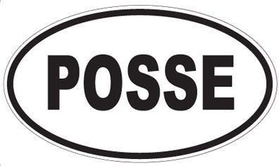 POSSE - Oval Sticker