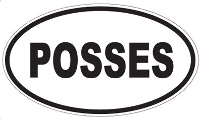 POSSES - Oval Sticker