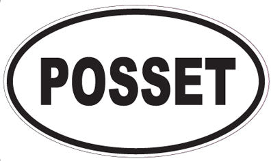 POSSET - Oval Sticker