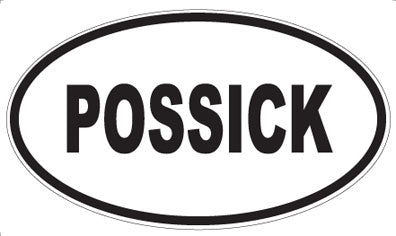 POSSICK - Oval Sticker