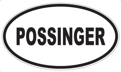 POSSINGER - Oval Sticker