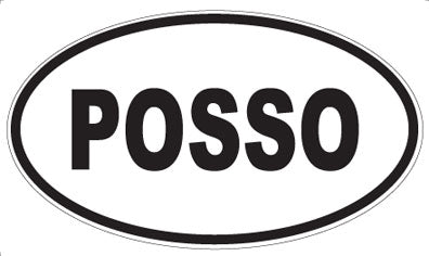 POSSO - Oval Sticker