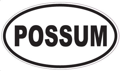 POSSUM - Oval Sticker