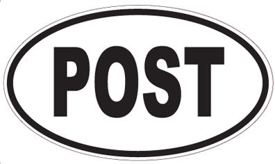 POST - Oval Sticker