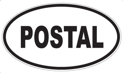 POSTAL - Oval Magnet