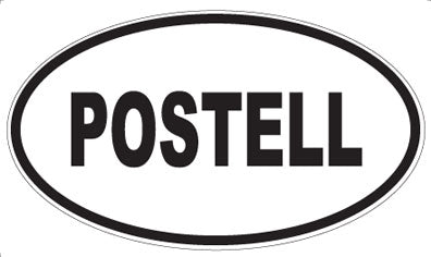 POSTELL - Oval Sticker