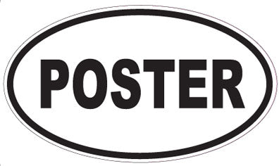 POSTER - Oval Sticker