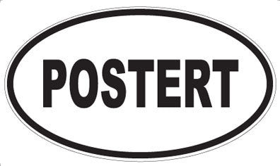POSTERT - Oval Sticker