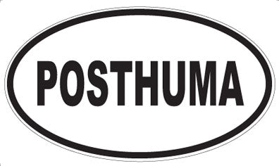 POSTHUMA - Oval Sticker